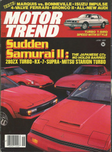 MOTOR TREND 1983 JUNE - IMPULSE, OMNI, TURBO COUPE